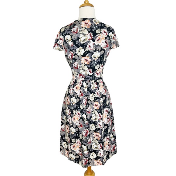 Modcloth Frock Shop Floral Roses Dress Large - Picture 7 of 10